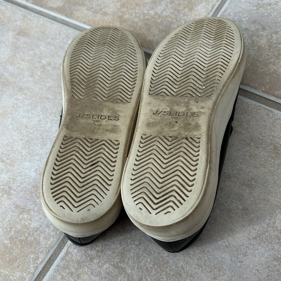 J/Slides NYC Women's White & Black Leather Platform Loafers Slip-On Shoes 7 - Picture 8 of 8